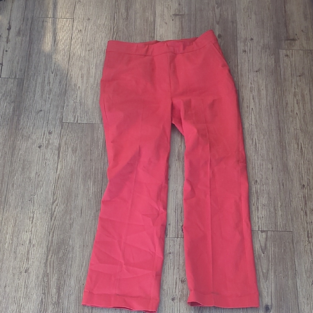 SPANX Straight Leg Pants in Coral